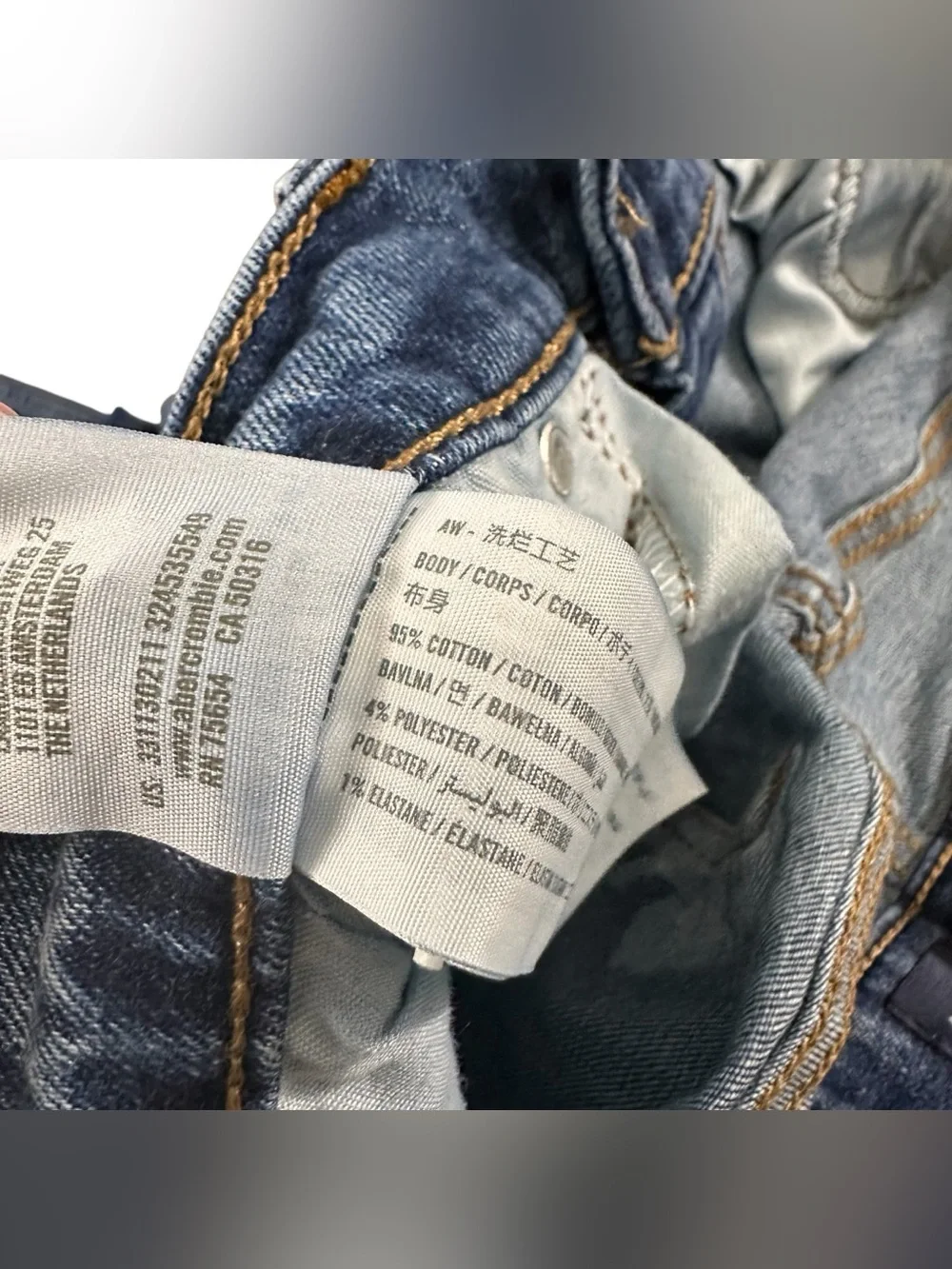 Hollister Men’s Skinny Epic Flex Jeans 30x34 Medium Wash Stretch Denim